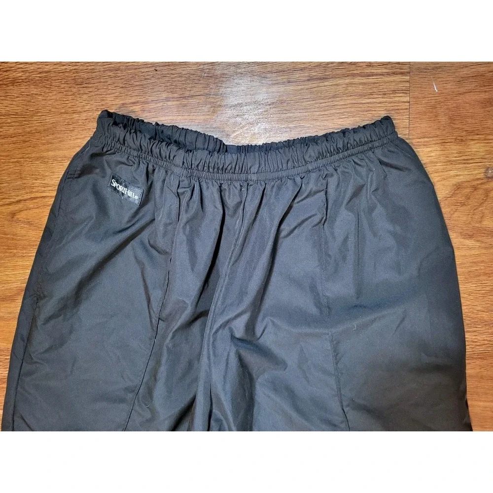 Sporthill Pants Men's S Black Jogger‎ Zipped Pockets Drawstring Waist Ankle Zips